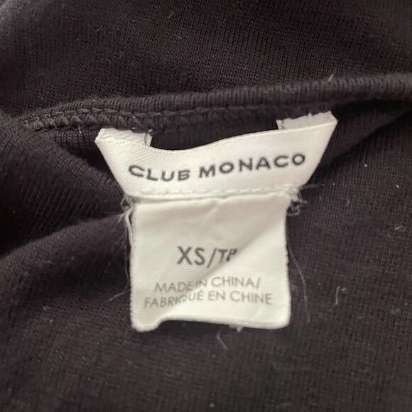 Club Monaco Maxi Tank Dress XS Racerback Built In Bra Black Blue Stripe - Picture 5 of 6